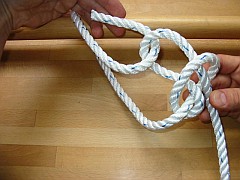 Palstek mit Slipstek, 3. Schritt